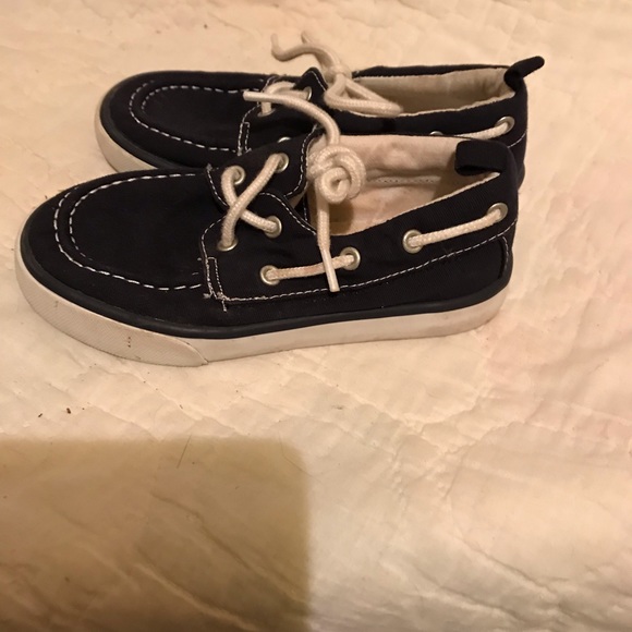 Gymboree Blue canvas toddler shoes - Picture 2 of 6